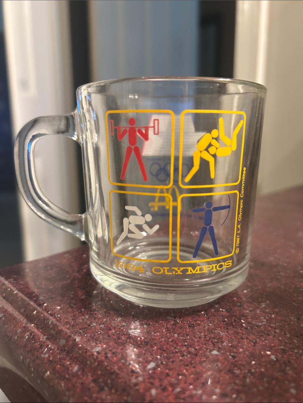 Vintage 1984 Los Angeles Olympics McDonald’s Glass Mug